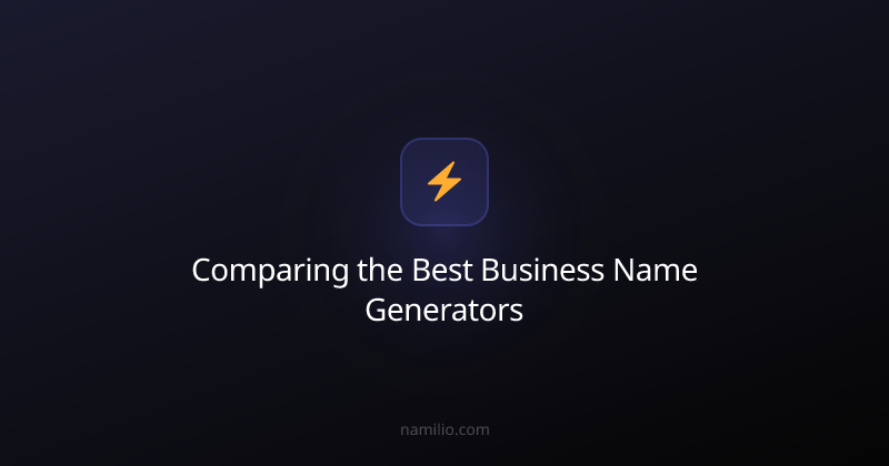 Comparing the Best Business Name Generators