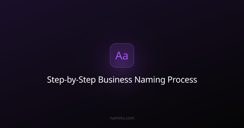 Step-by-Step Business Naming Process
